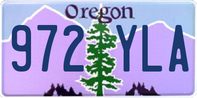 OR license plate 972YLA