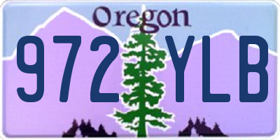 OR license plate 972YLB