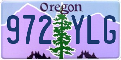 OR license plate 972YLG