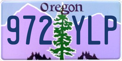 OR license plate 972YLP
