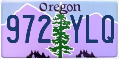 OR license plate 972YLQ