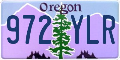 OR license plate 972YLR