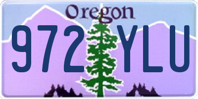 OR license plate 972YLU