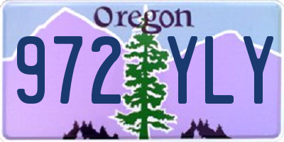 OR license plate 972YLY