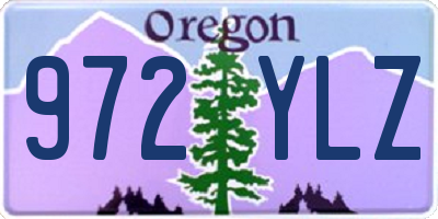 OR license plate 972YLZ