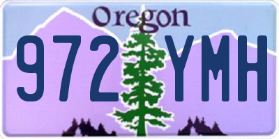 OR license plate 972YMH