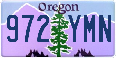 OR license plate 972YMN