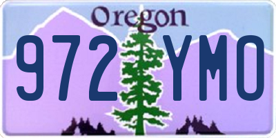 OR license plate 972YMO