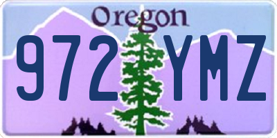 OR license plate 972YMZ