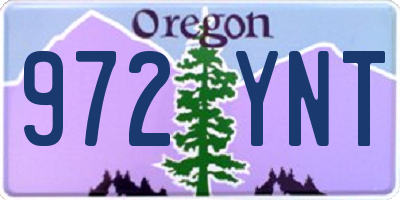 OR license plate 972YNT