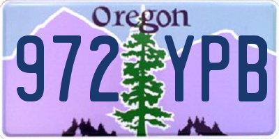 OR license plate 972YPB