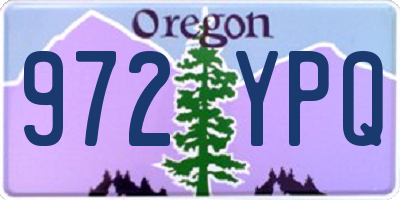 OR license plate 972YPQ