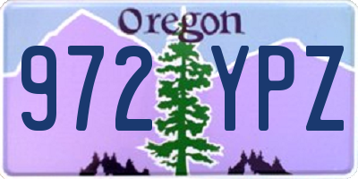 OR license plate 972YPZ