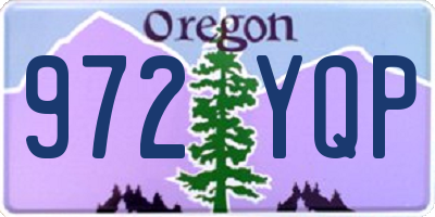OR license plate 972YQP