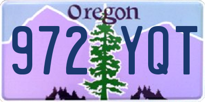 OR license plate 972YQT