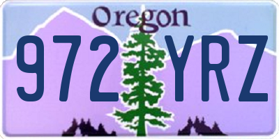 OR license plate 972YRZ