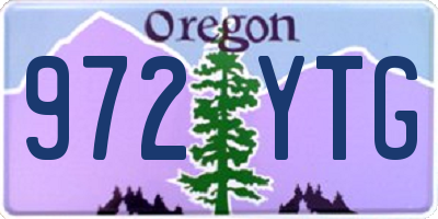 OR license plate 972YTG