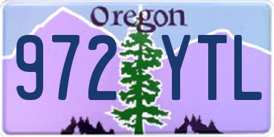 OR license plate 972YTL