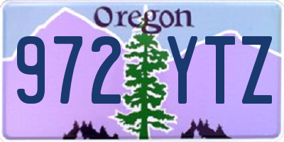 OR license plate 972YTZ