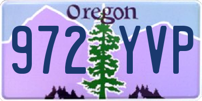 OR license plate 972YVP