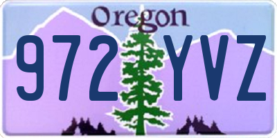 OR license plate 972YVZ