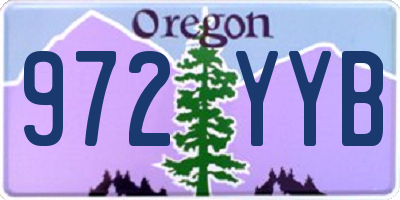 OR license plate 972YYB