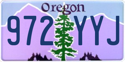 OR license plate 972YYJ