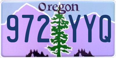 OR license plate 972YYQ