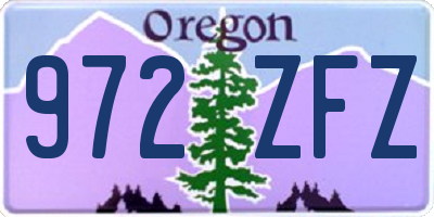 OR license plate 972ZFZ