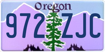 OR license plate 972ZJC