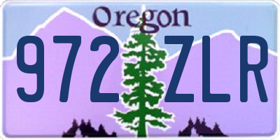 OR license plate 972ZLR