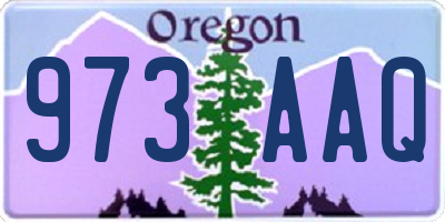 OR license plate 973AAQ