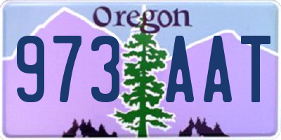 OR license plate 973AAT