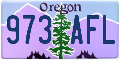 OR license plate 973AFL
