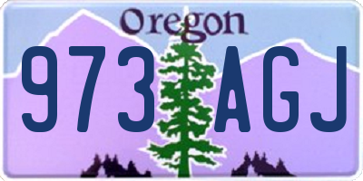 OR license plate 973AGJ