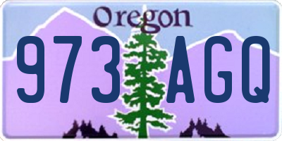 OR license plate 973AGQ