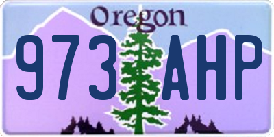 OR license plate 973AHP