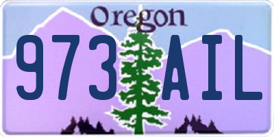 OR license plate 973AIL