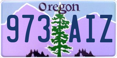 OR license plate 973AIZ