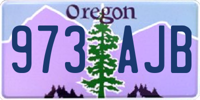 OR license plate 973AJB