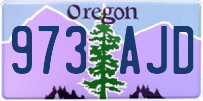 OR license plate 973AJD