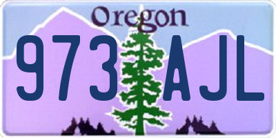 OR license plate 973AJL