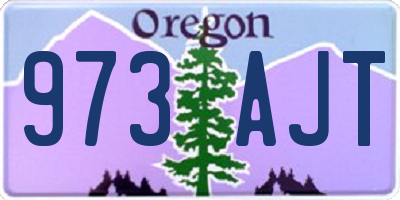 OR license plate 973AJT