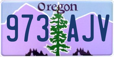 OR license plate 973AJV