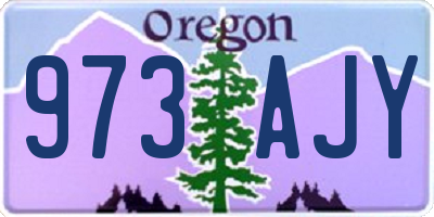 OR license plate 973AJY