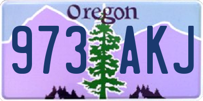 OR license plate 973AKJ