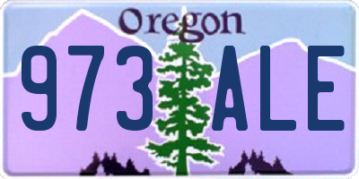 OR license plate 973ALE