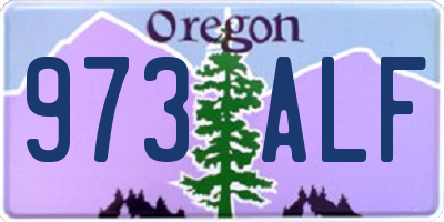 OR license plate 973ALF