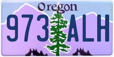 OR license plate 973ALH