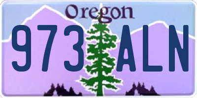 OR license plate 973ALN